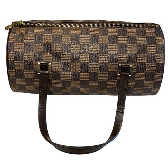 Louis Vuitton Damier Ebene Papillon 26 Handbag Vintage 2004 Dust Bag, Box, COA - Picture 10 of 16